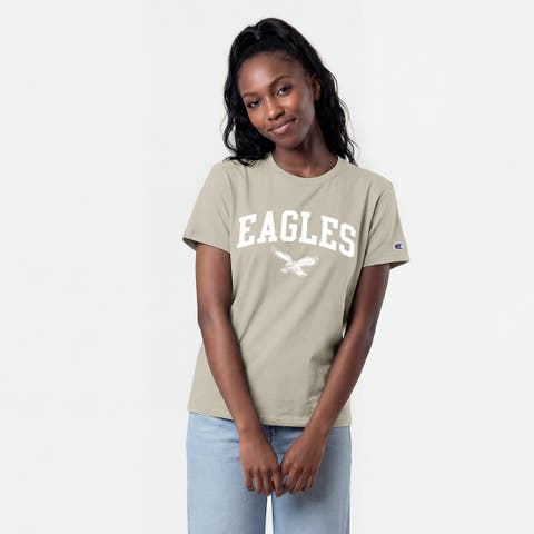 Women's Champion  Light Brown Philadelphia Eagles Cocoa Butter T-Shirt