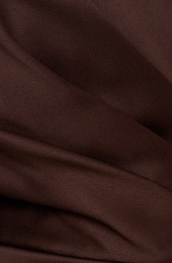 Belted Wide Leg Satin Crepe Jumpsuit