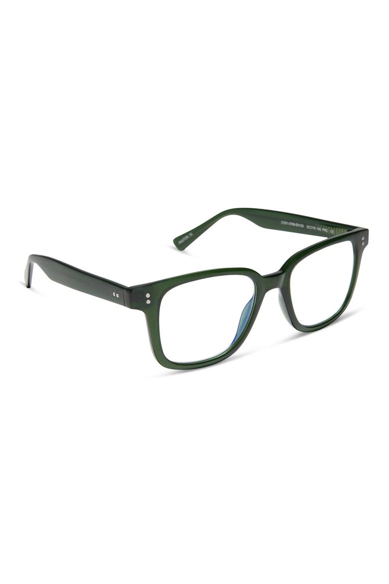 Paxton XL Square Reading Glasses, Alternate, color, DEEP EMERALD