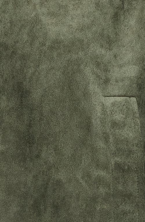 Lioness Luminous Faux Suede Jacket In Green