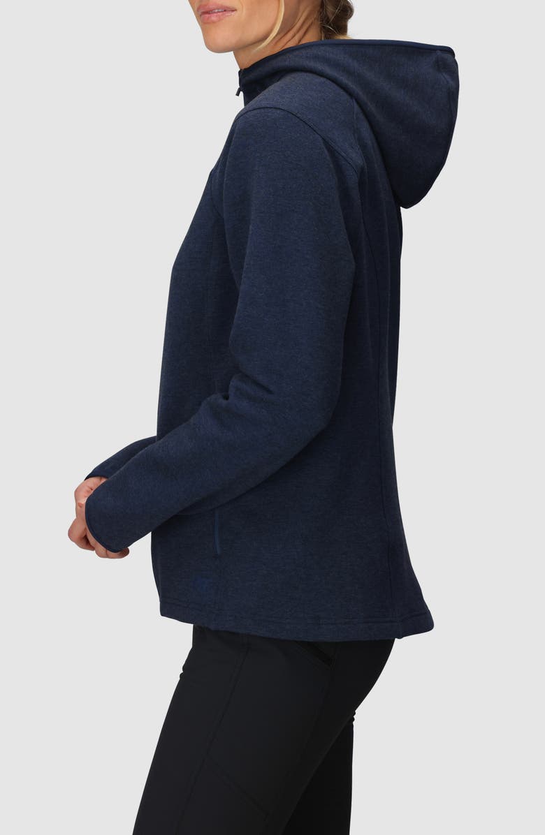 Outdoor Research Crescent Fleece Zip Hoodie, Alternate, color, Dark Navy