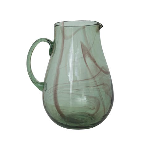 Hand-Blown Pitcher