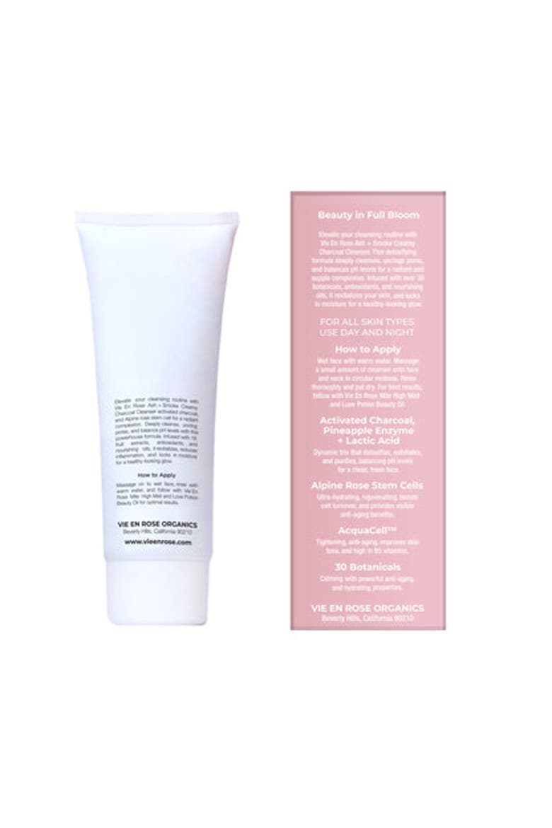 Ash + Smoke Creamy Charcoal Cleanser, Alternate, color, Grey