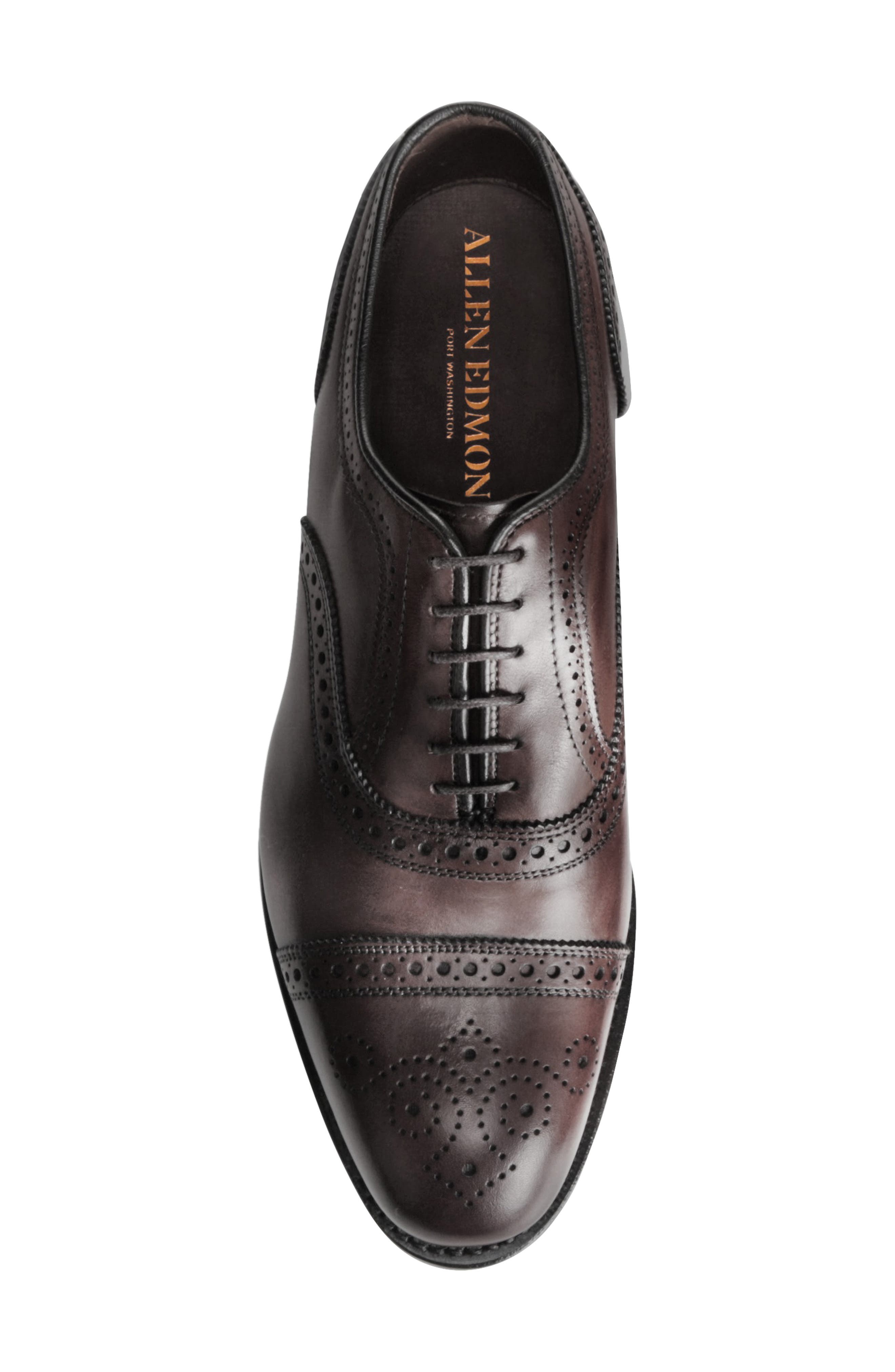 Allen Edmonds Strand Cap Toe Oxford, Alternate, color, Mahogany