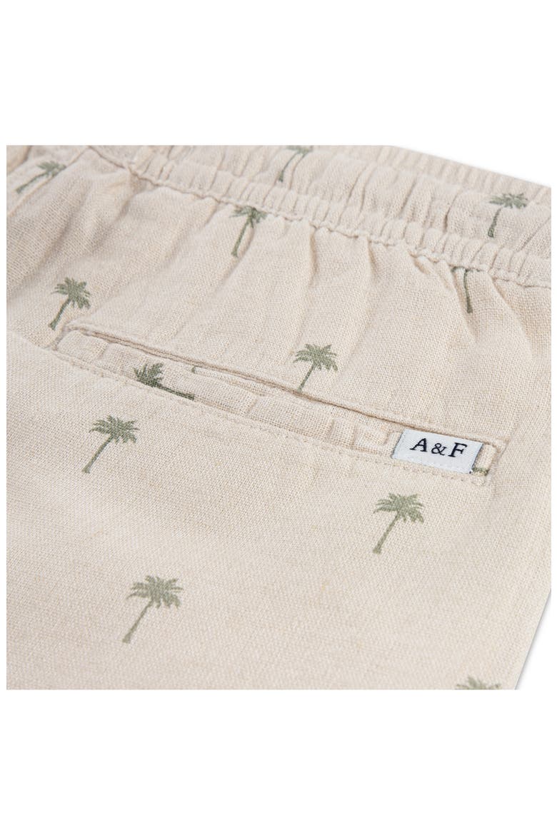 Kids' Linen Blend Shorts, Alternate, color, SEAGRASS