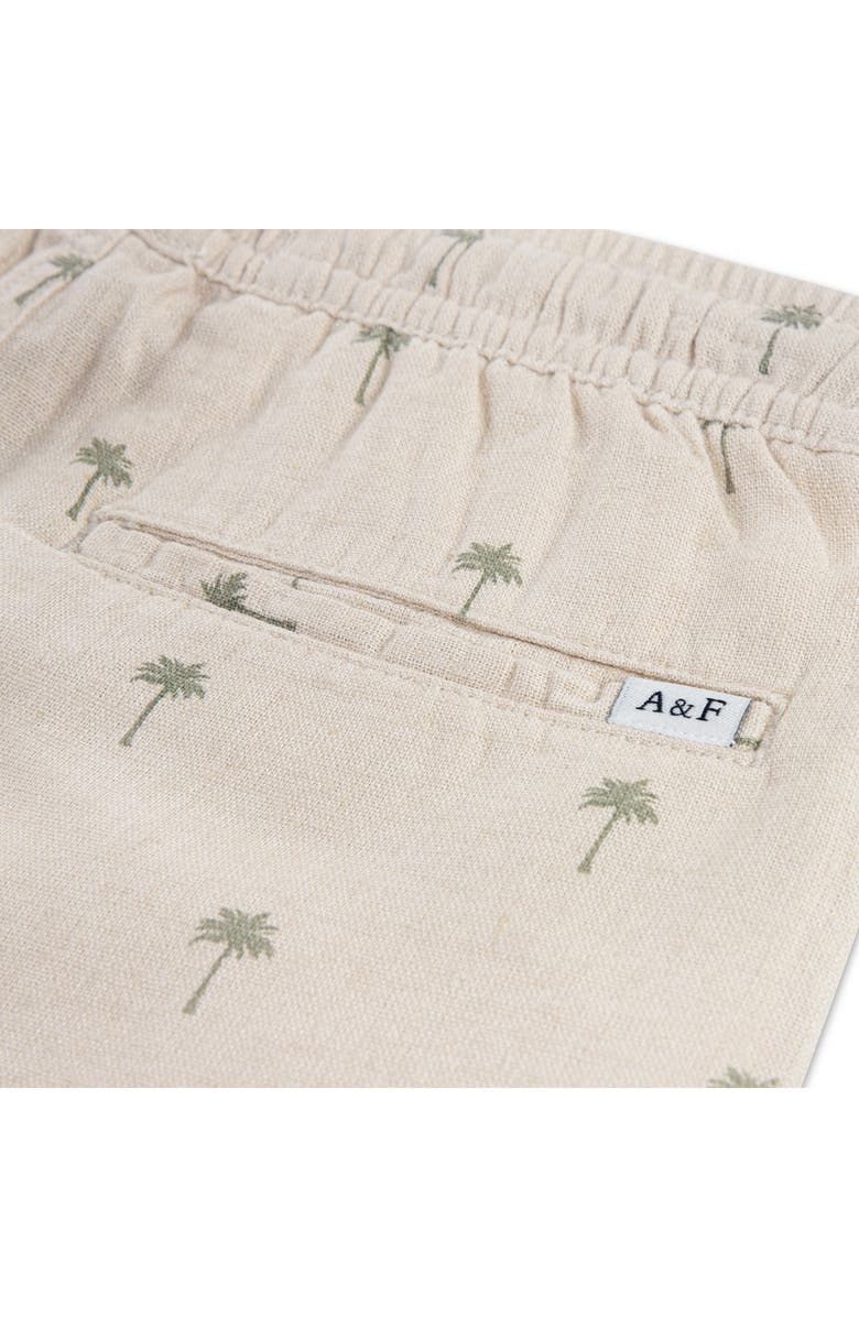 abercrombie kids Kids' Linen Blend Shorts, Alternate, color, Seagrass