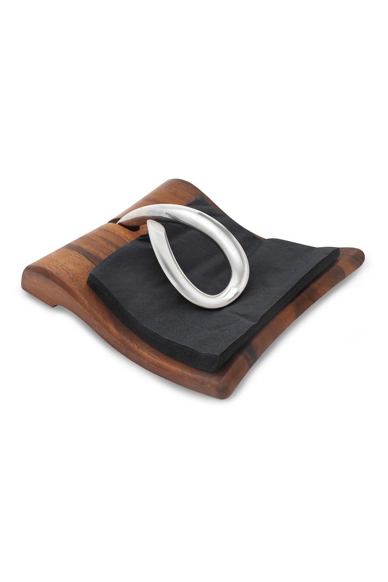'Breeze' Napkin Holder, Alternate, color, SILVER