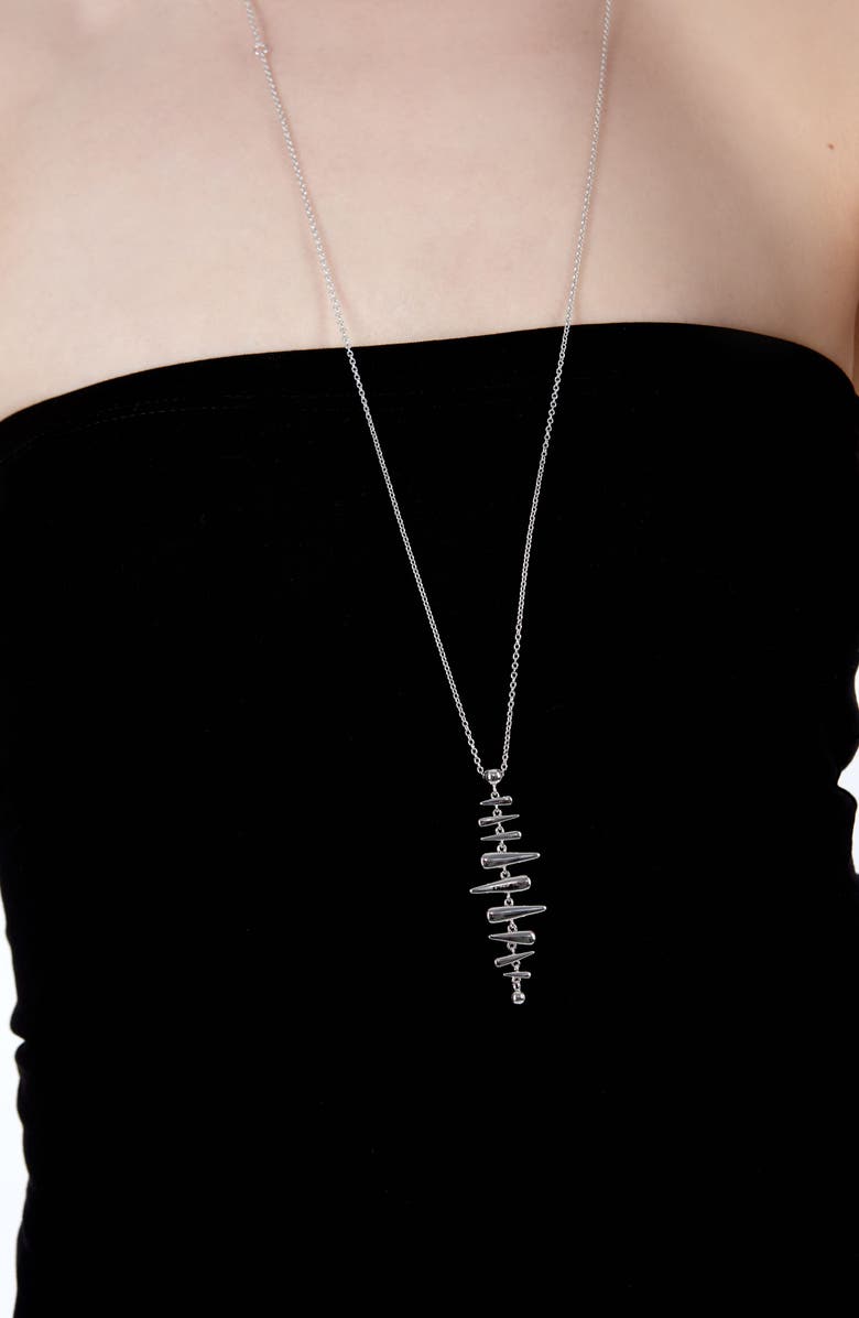 Lucy Quartermaine Shard Pendant 28/32", Alternate, color, Sterling Silver