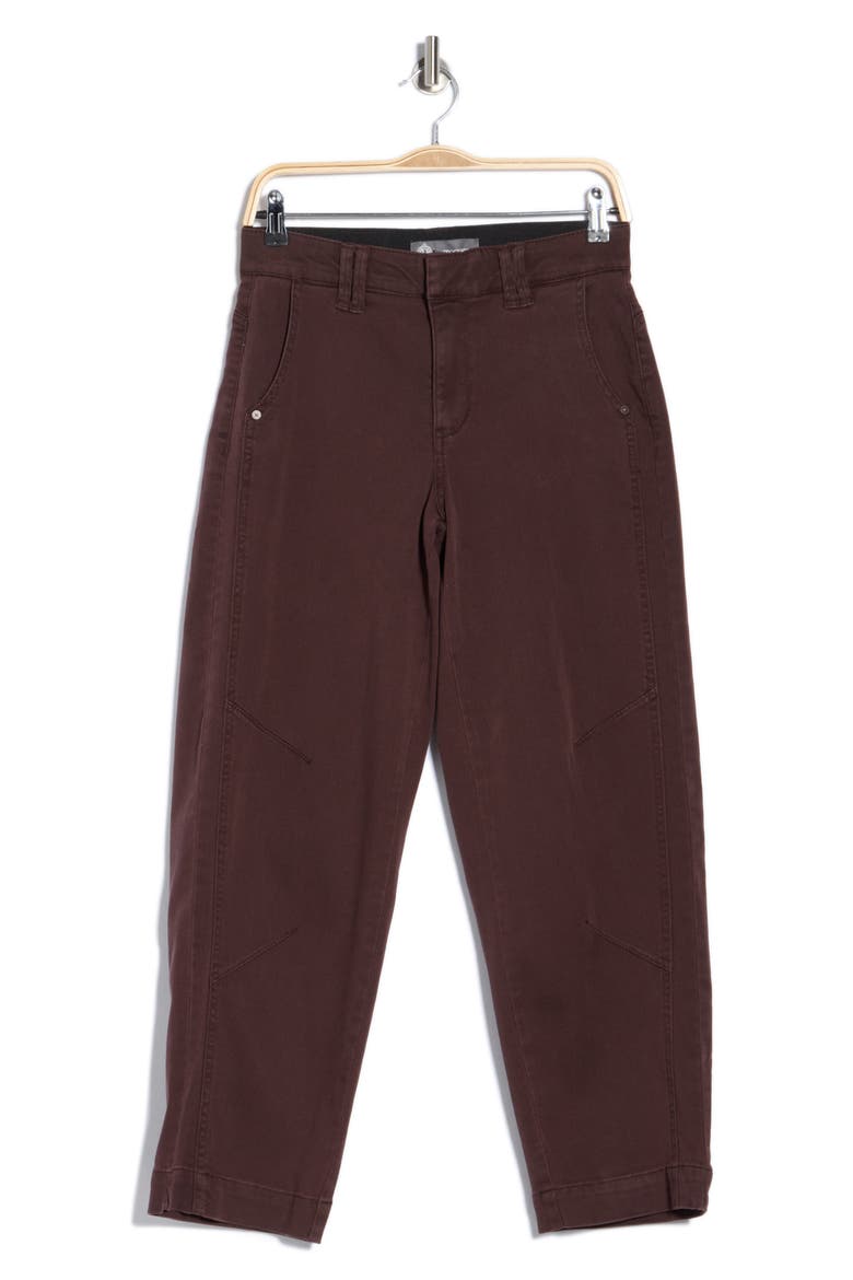 Relaxed Barrel Leg Jeans, Main, color, WASHED OXBLOOD