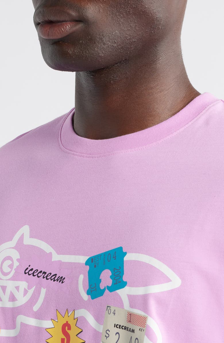 ICECREAM Cashier Graphic T-Shirt, Alternate, color, Orchid