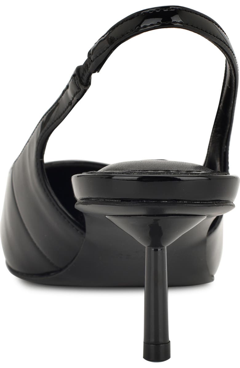 Nine West Hunny Slingback Pointed Toe Pump, Alternate, color, Black