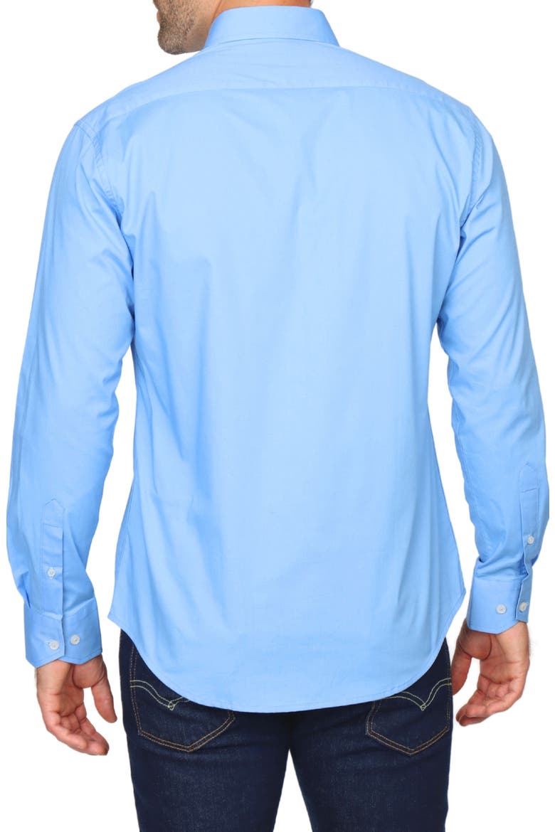 Solid Stretch Button-Down Shirt, Alternate, color, LIGHT BLUE