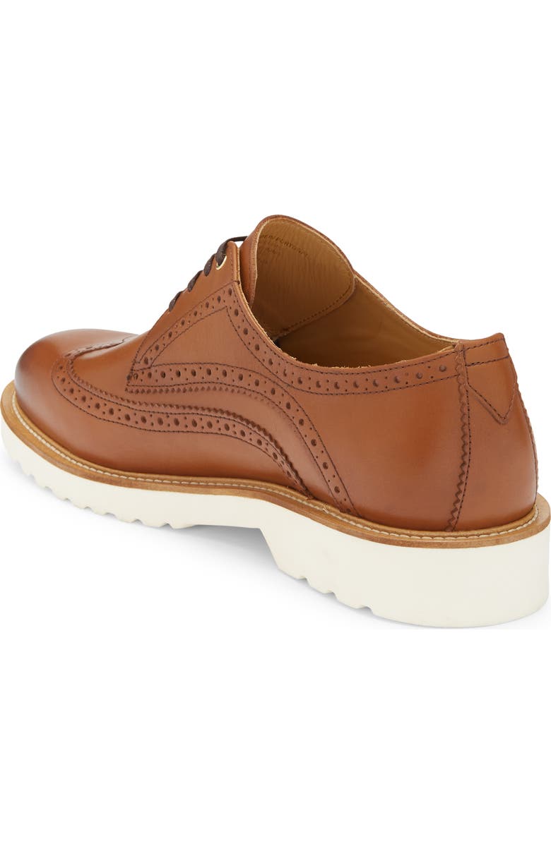 Kurt Geiger London Bank Brogued Wingtip Derby, Alternate, color, Tan