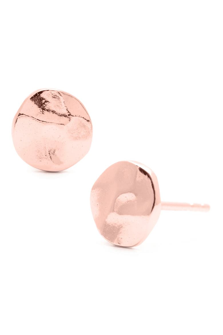 Chloe Small Stud Earrings, Alternate, color, ROSE GOLD