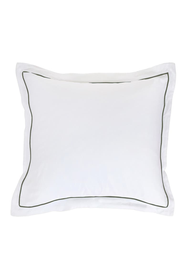 Sheena Sateen Euro Pillow Sham, Main, color, MOSS