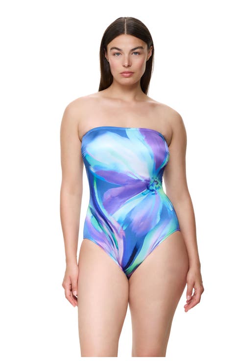 Floral Rhythm Bandeau One Piece