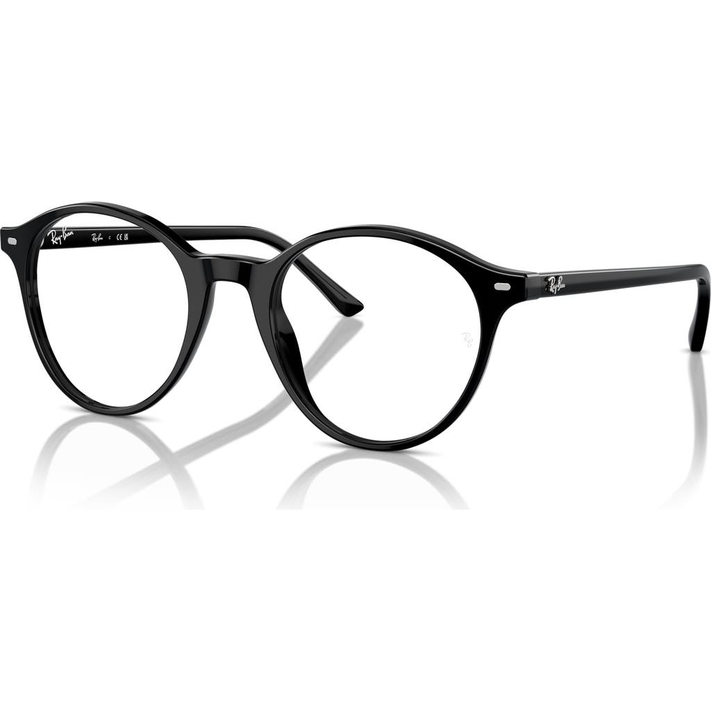 Ray Ban Ray-ban 51mm Phantos Optical Glasses In Black