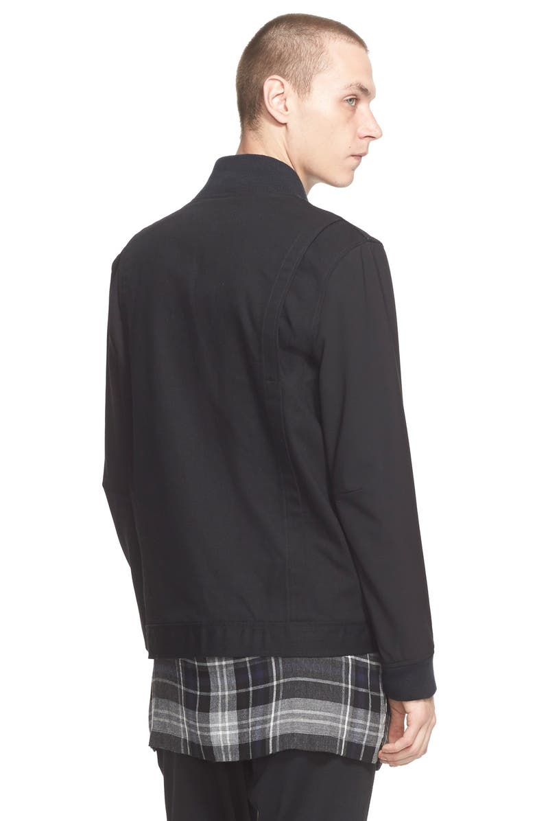 Public School Square Neck Denim Jacket, Alternate, color, 