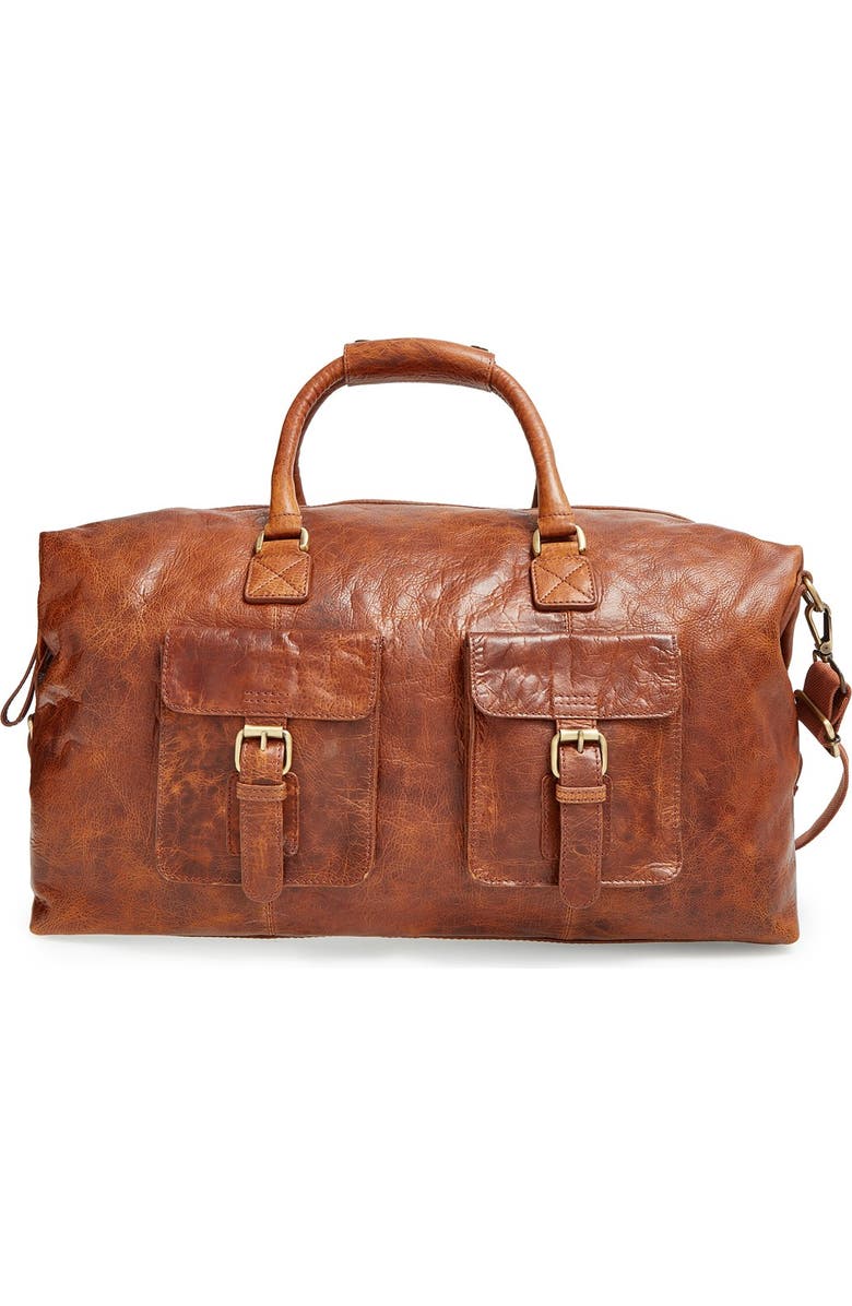 Rawlings <sup>®</sup> Rugged Leather Duffle Bag, Main, color,