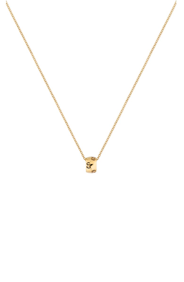 Gucci Icon Pendant Necklace, Main, color, Yellow Gold2