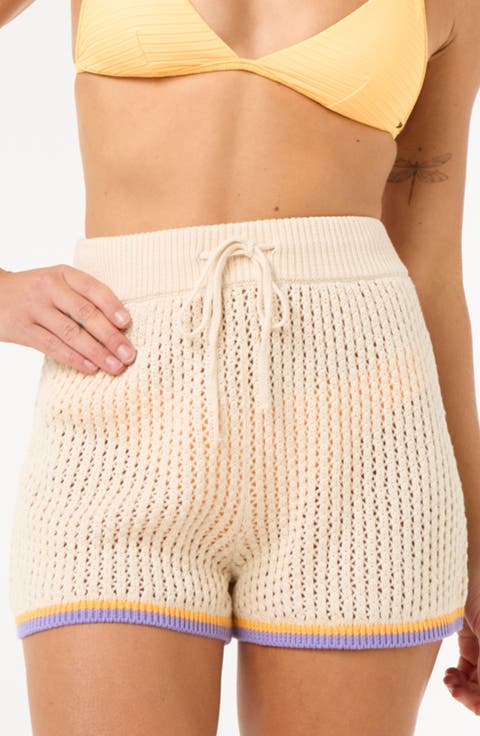 Cala Vadella Crochet Knit Shorts