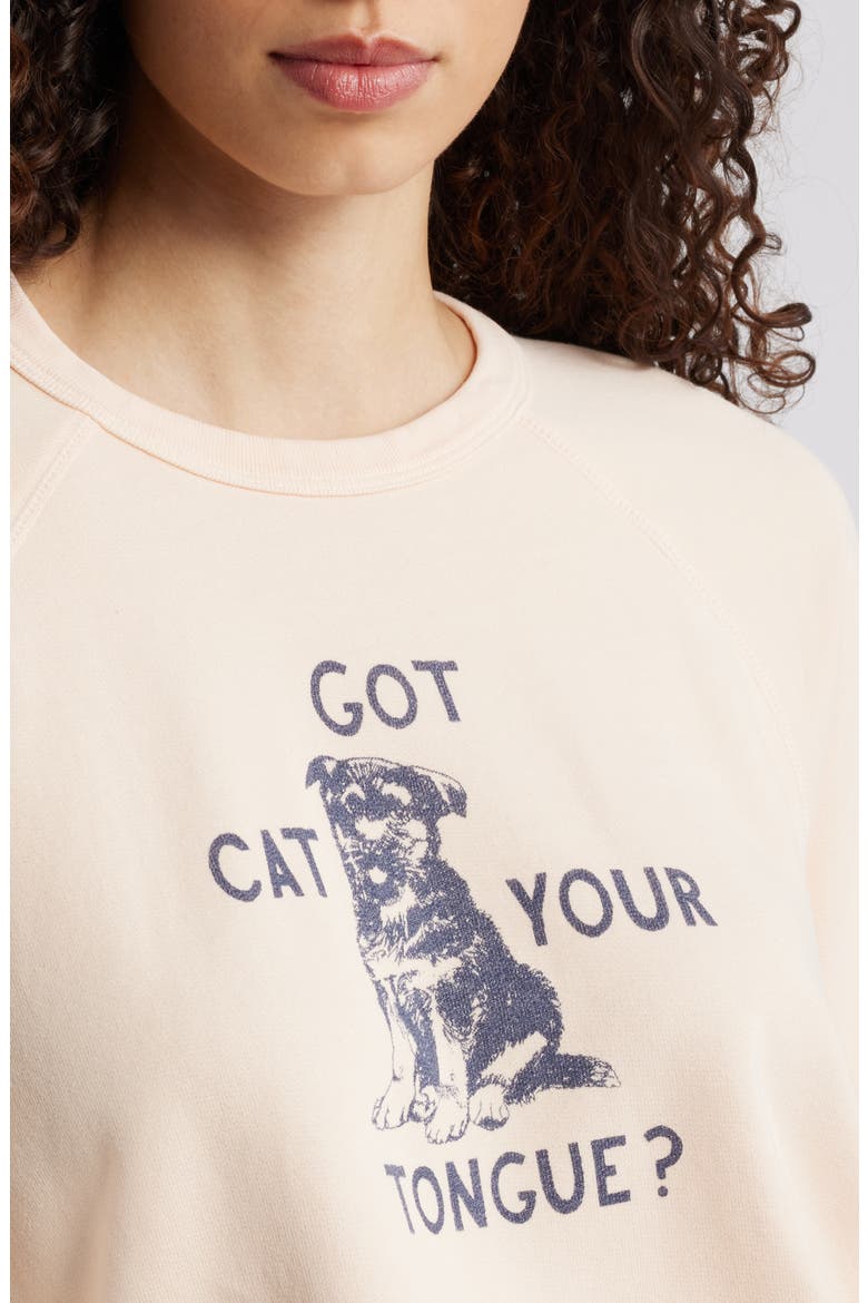 The Biggie Concert Cotton Graphic Sweatshirt, Alternate, color, CAT GOT YOUR TONGUE