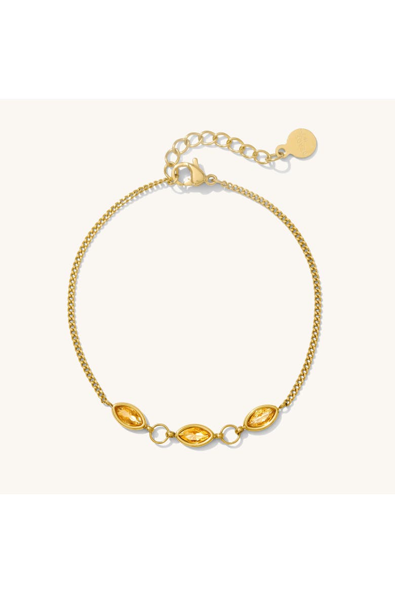 Champagne Marquise Bracelet, Main, color, Gold