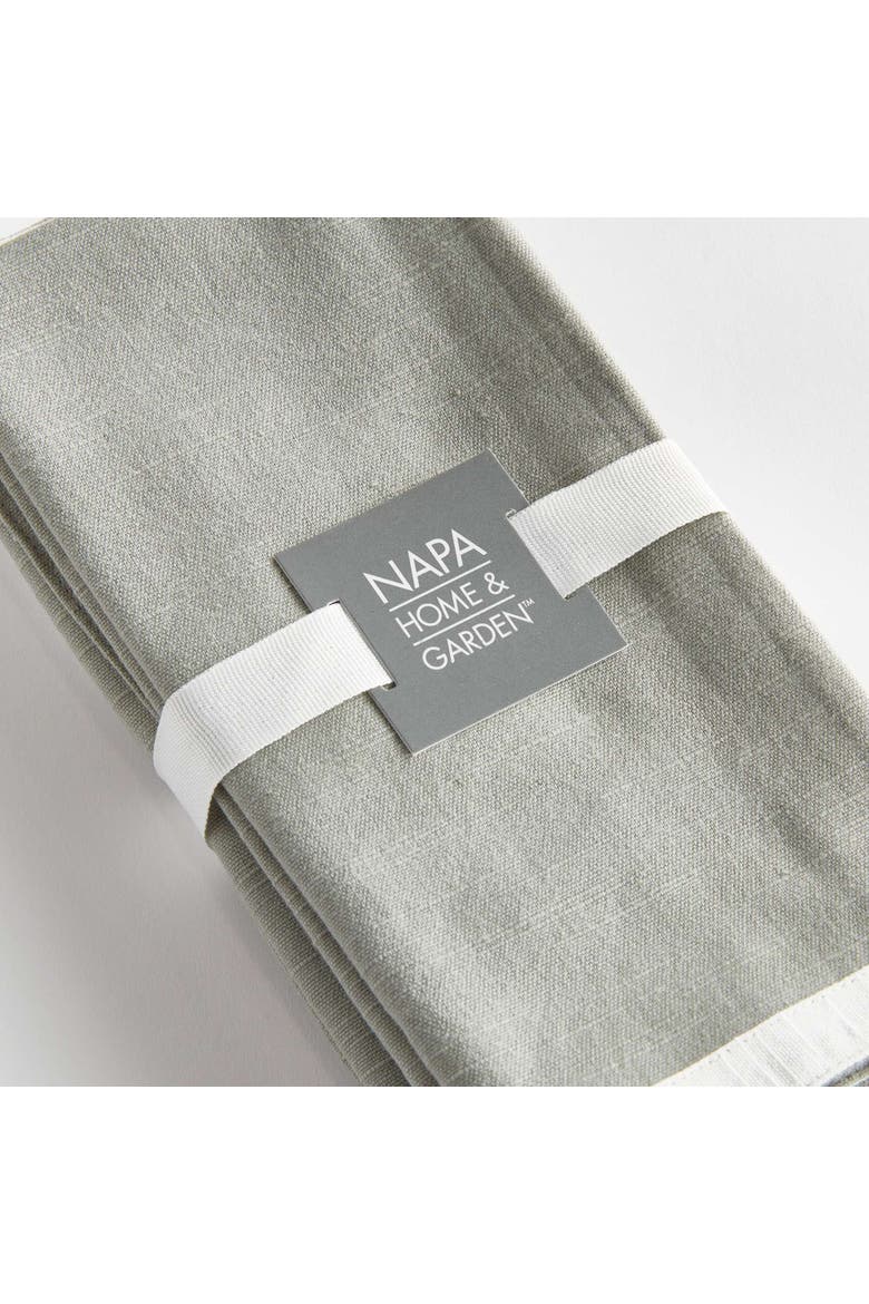 Fernbrook Dinner Napkins Set Of 4, Alternate, color, Green