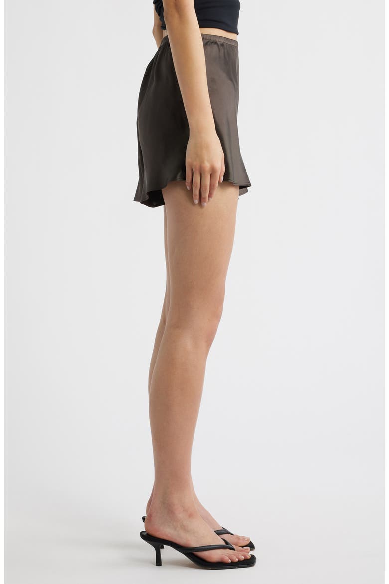 Gale Silk Shorts, Alternate, color, BLACK PEARL