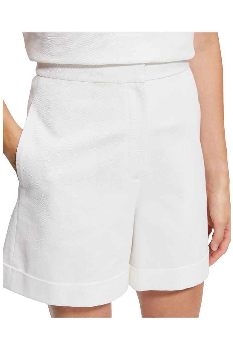 Roll Cuff Bermuda Shorts, Alternate, color, WHITE