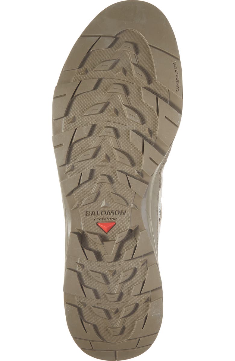 Salomon Gender Inclusive X-Alp Woven Low Top Sneaker, Alternate, color, Walnut/ Silver Cloud/ Vanilla