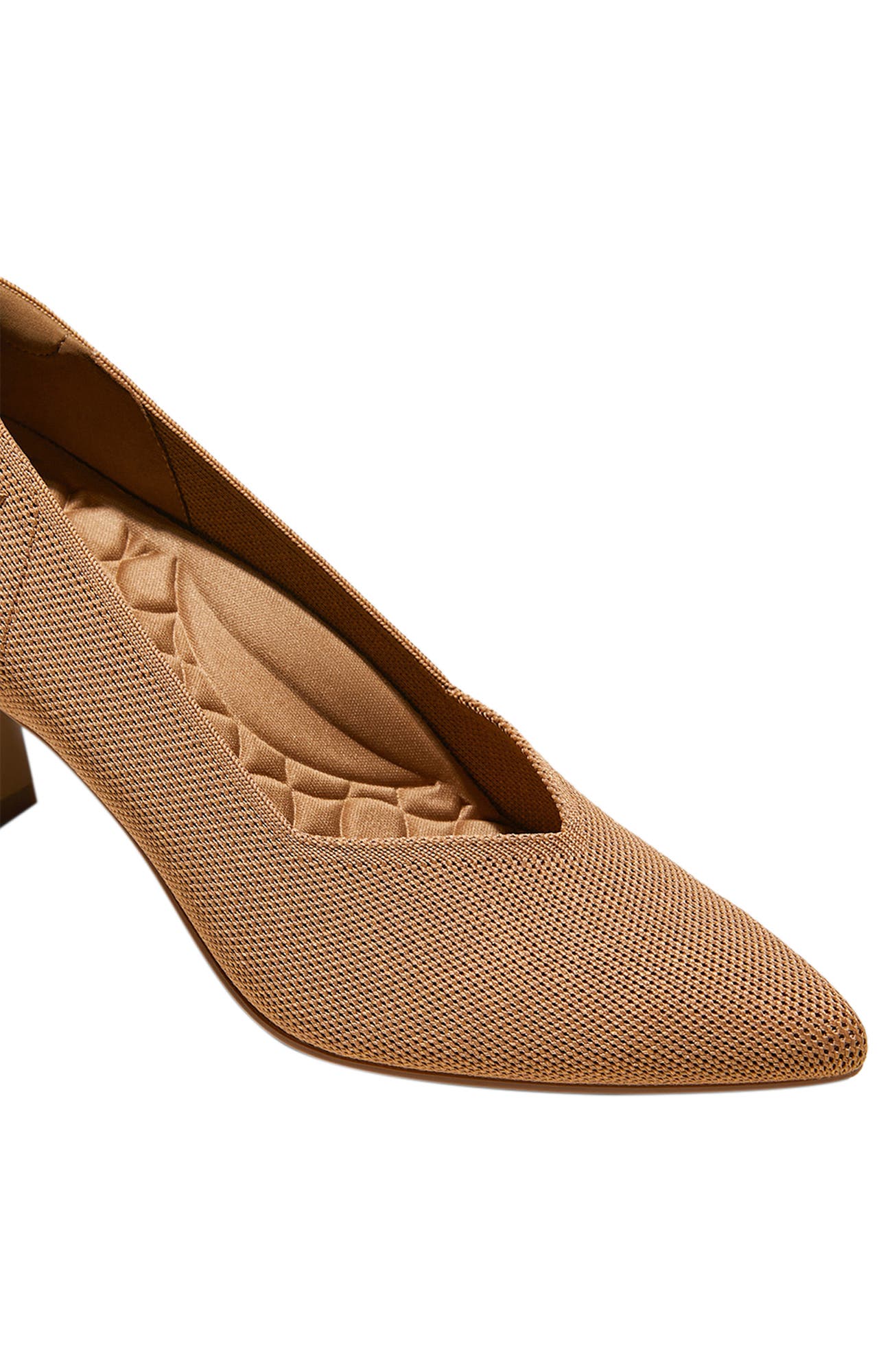 Anna Pointed Toe Mid Heels, Alternate, color, Nutmeg