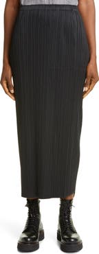 Pleats Please Issey Miyake Basics Pleated Midi Skirt