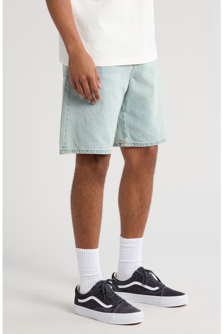 Jayden Tinted Baggy Denim Shorts, Alternate, color, LIGHT INDIGO