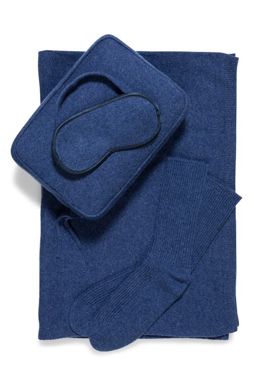 Sofia Cashmere 4-Piece Travel Set in Denim  product