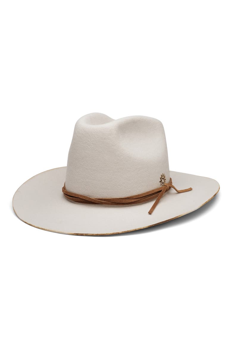 Stiff Brim Cowboy Hat, Main, color, BONE