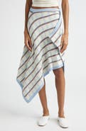 EENK Check Jacquard Asymmetric Skirt