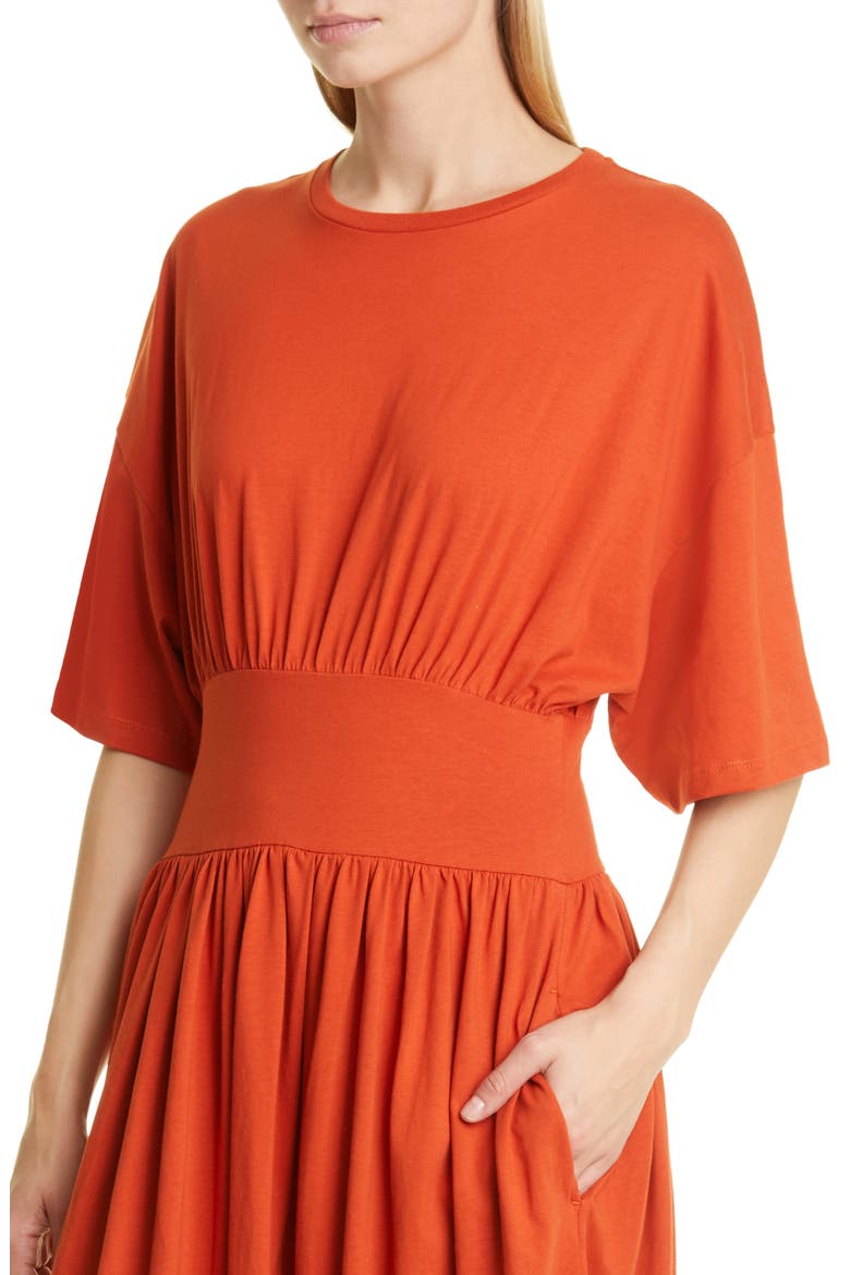 Women's Organic Cotton T-Shirt Dress, Alternate, color, BLOODY MARY