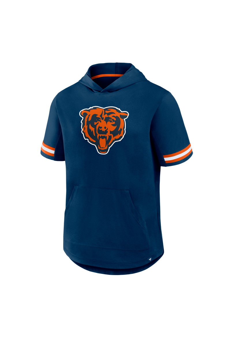 Men's Fanatics Navy Chicago Bears Optimal Play Short Sleeve Hooded T-Shirt, Alternate, color, Navy