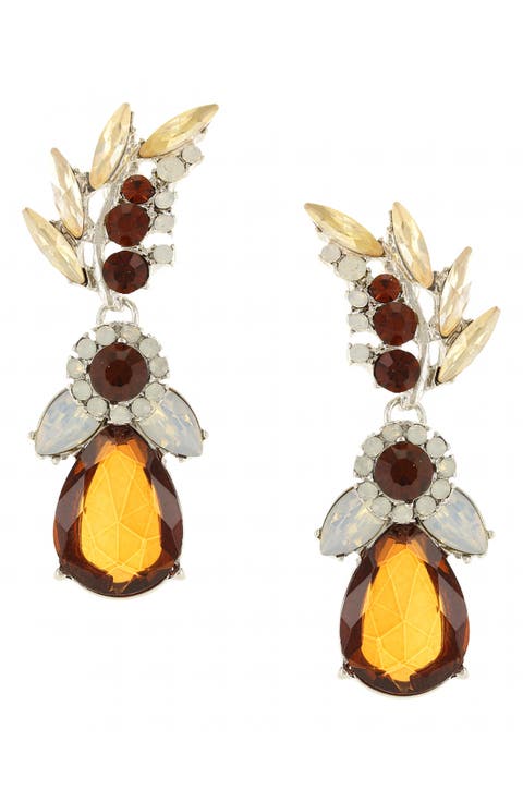 Victoria Cluster Drop Earrings