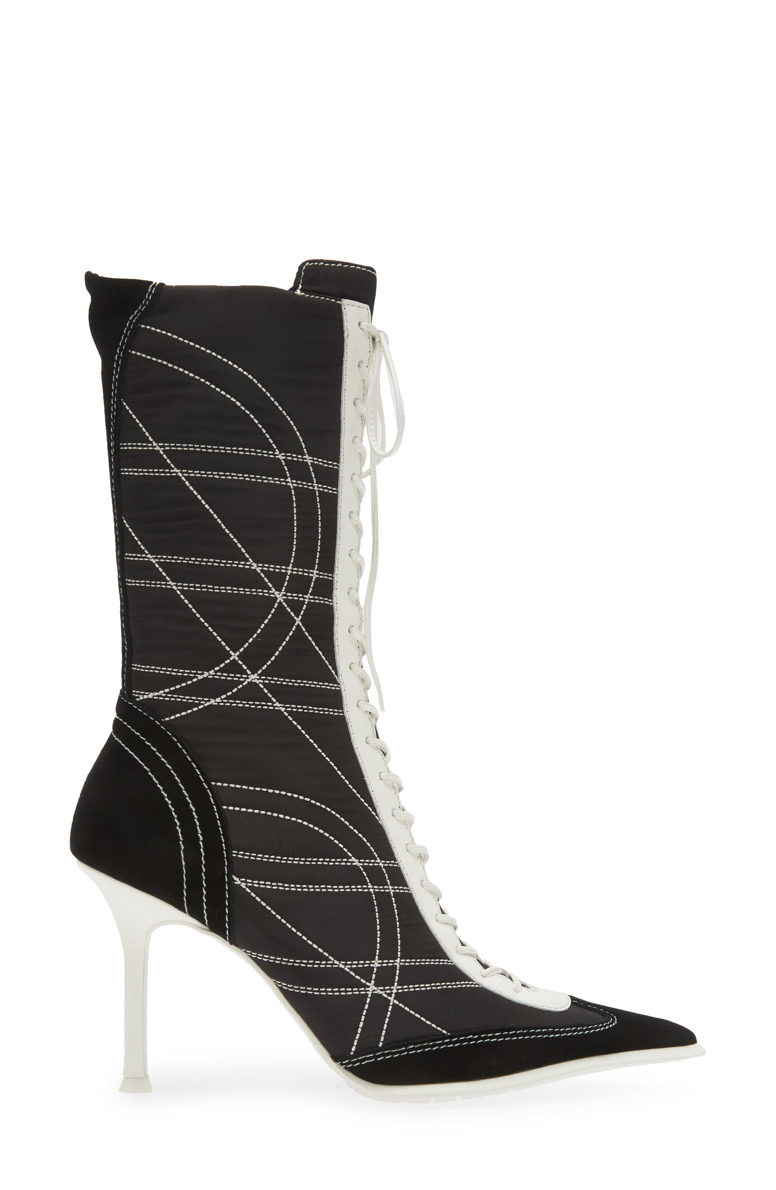 Pep-Rally Pointed Toe Boot, Alternate, color, BLACK COMBO