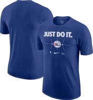 Nike Men's Nike Royal Philadelphia 76ers Just Do It T-Shirt