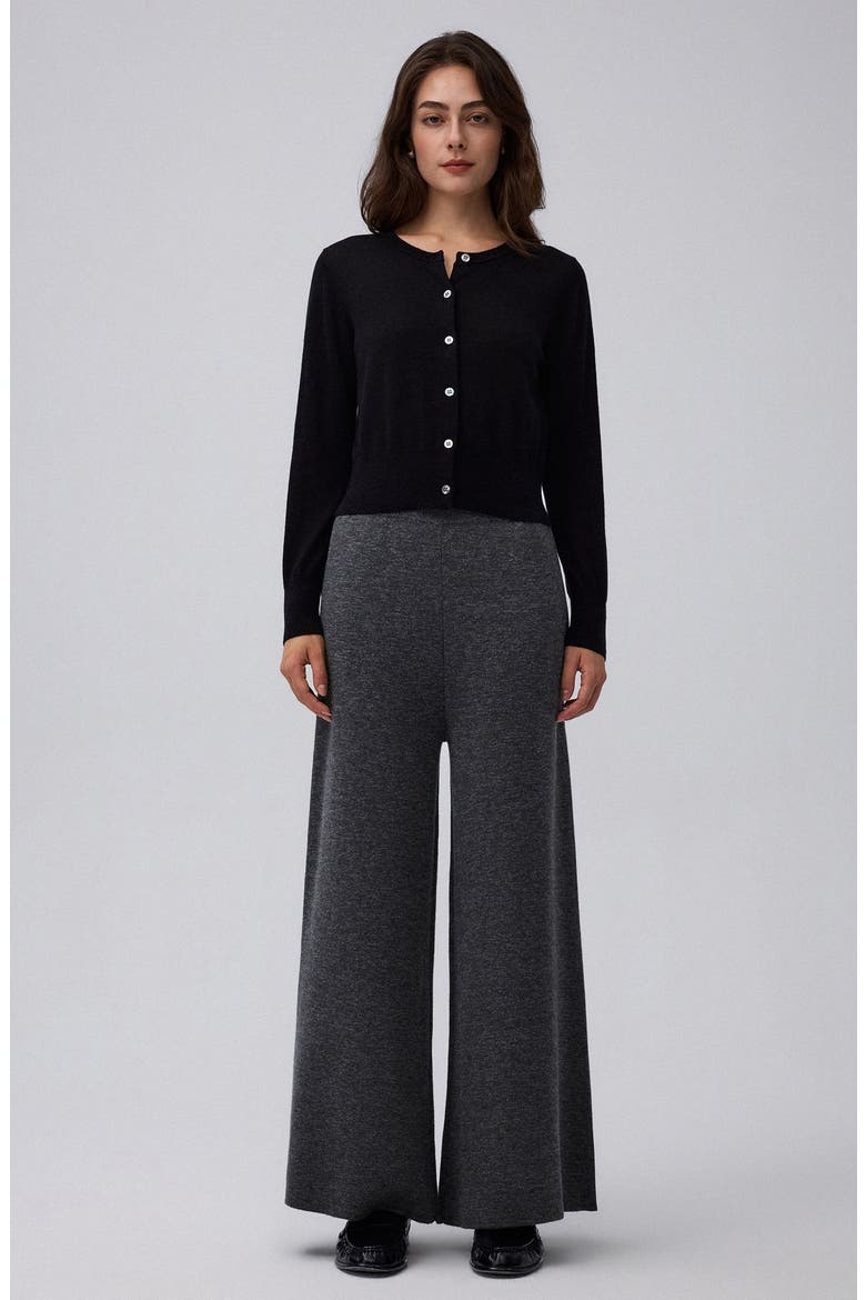 Mid-Rise Cropped Pants, Alternate, color, Charcoal