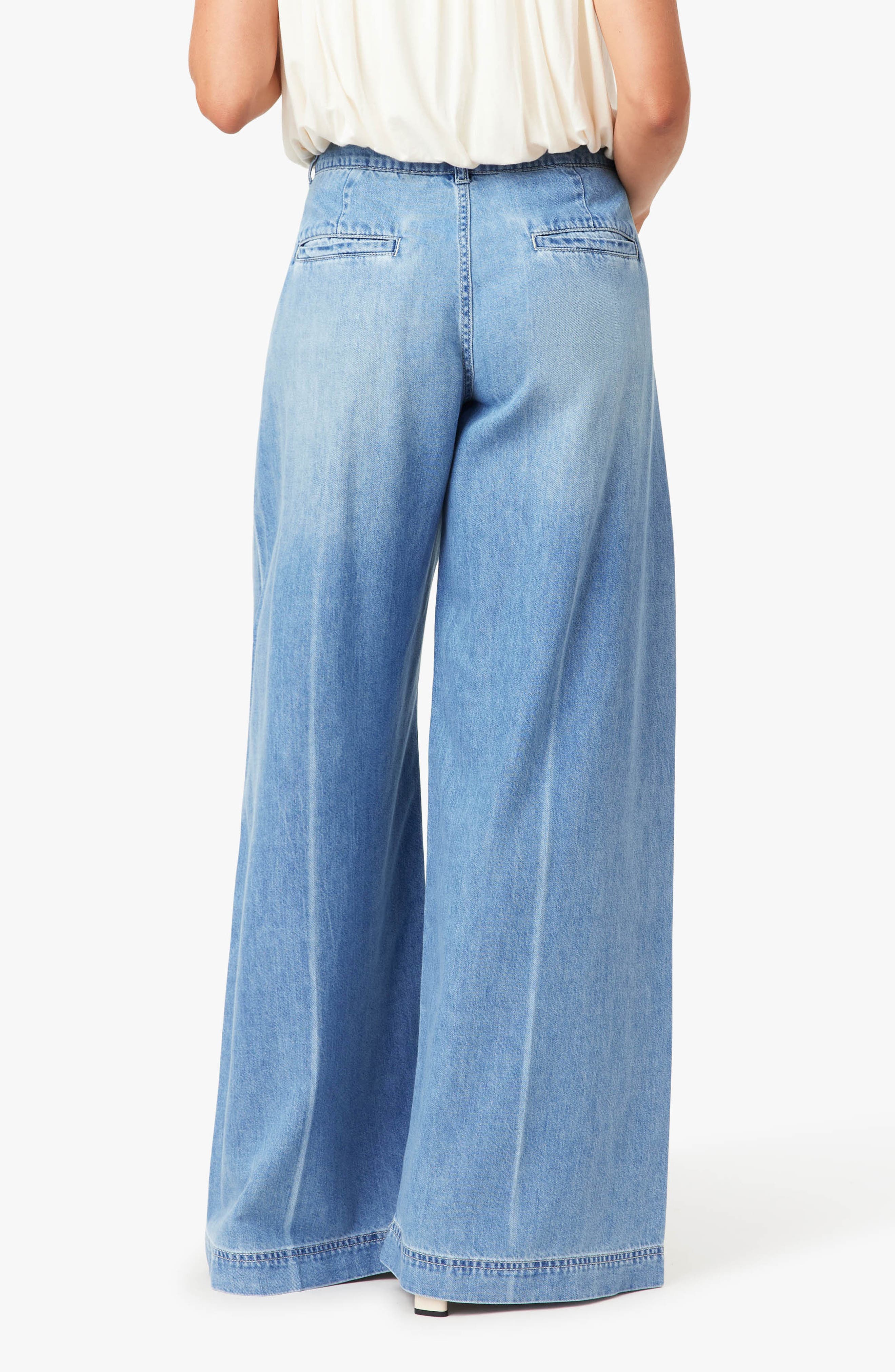 Pleated Denim Pants - image 2
