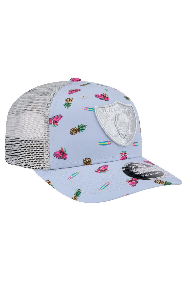 Men's New Era  Light Blue Las Vegas Raiders Adventure Surfboard 9SEVENTY Adjustable Hat, Alternate, color, Light Blue