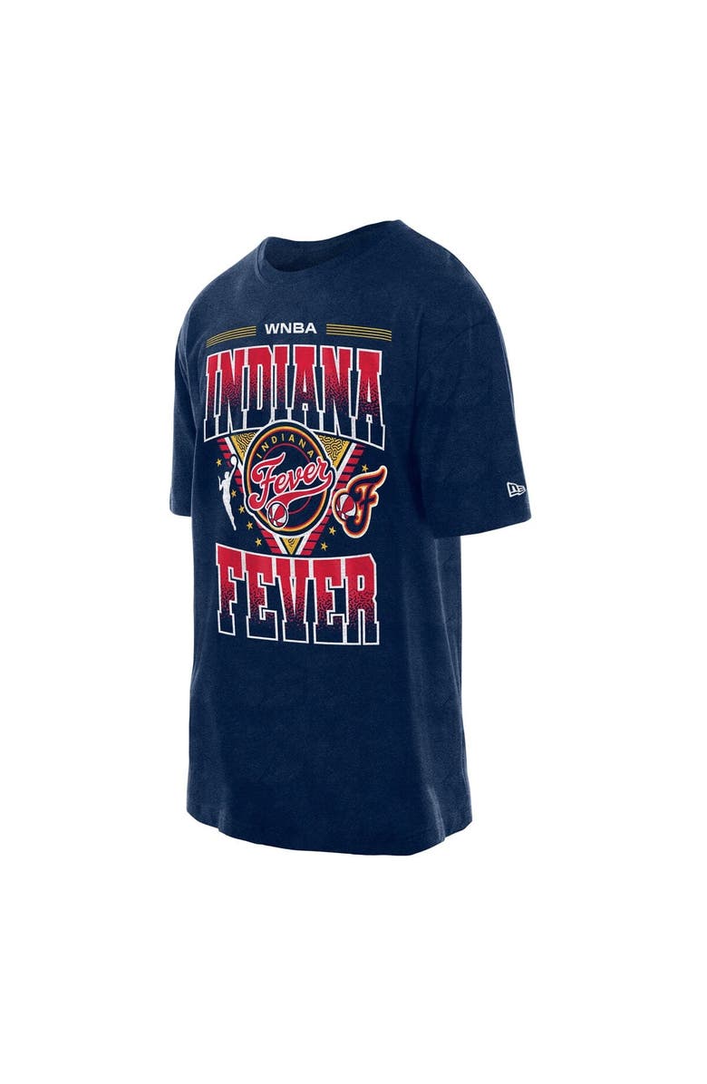 New Era Men's New Era Navy Indiana Fever Boxy Sport Classics Vintage Wash T-Shirt, Alternate, color, 