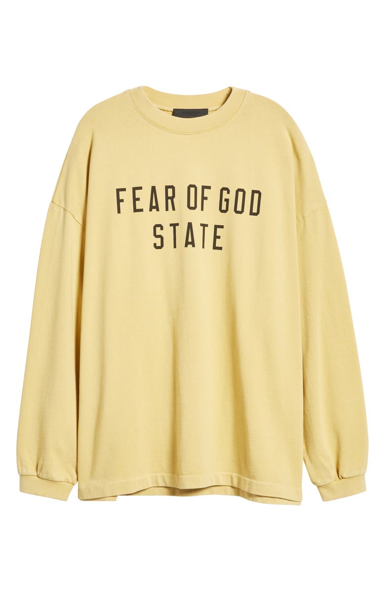 Fear of God Essentials Gender Inclusive State Logo Long Sleeve T-Shirt, Alternate, color, 