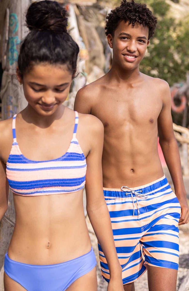 Snapper Rock Kids' Tropicana Vacay Reversible Two-Piece Swimsuit, Alternate, color, 