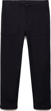 MANGO Textured Classic Fit Pants