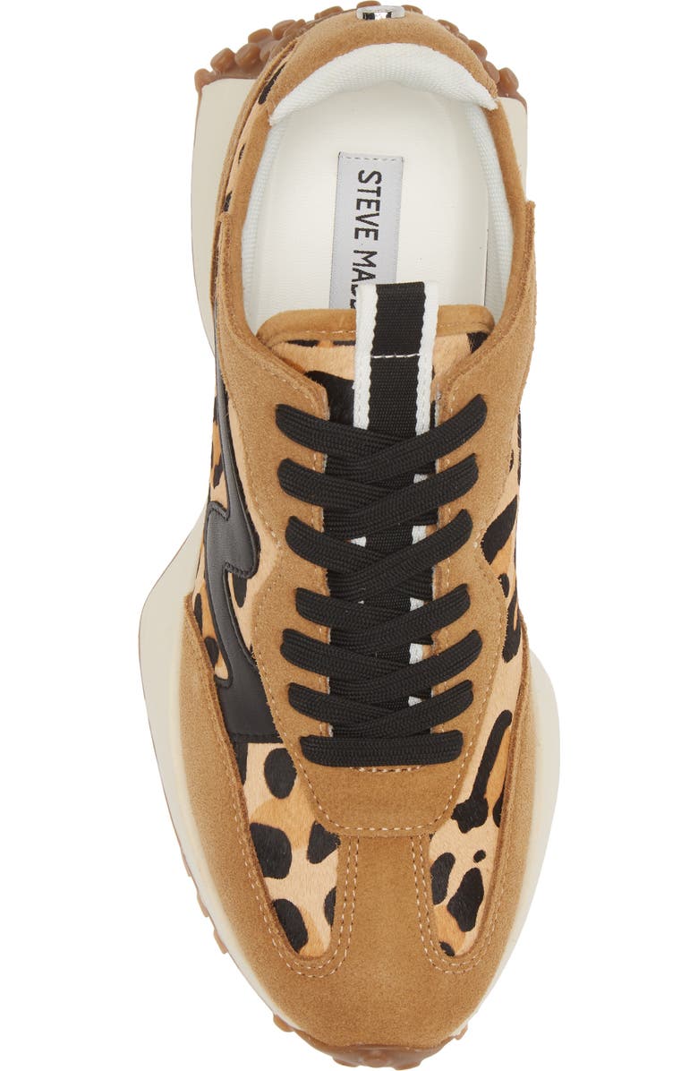Steve Madden Campo-L Leopard Print Genuine Calf Hair Sneaker, Alternate, color,